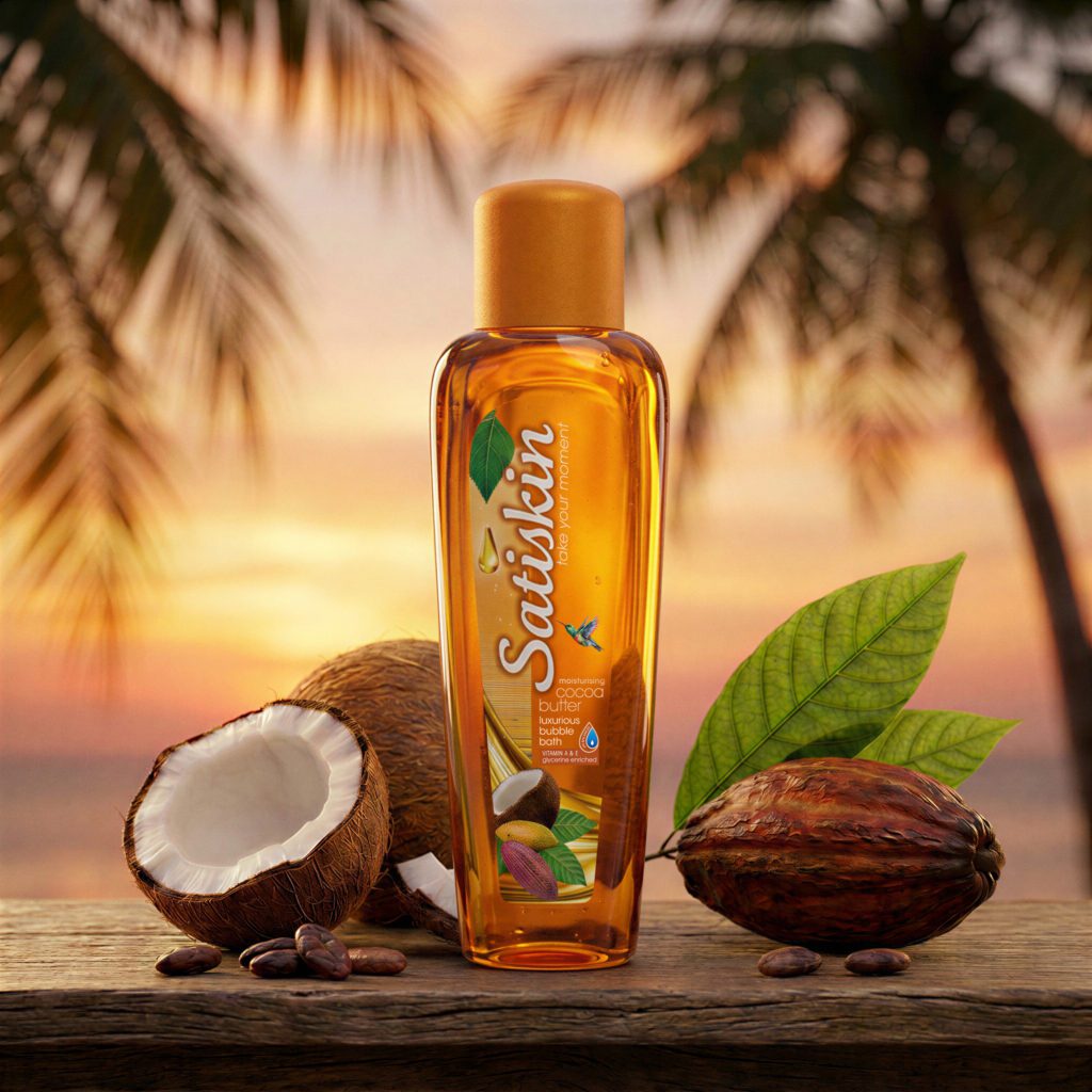 Satiskin Bubble Bath – Cocoa Butter (1L)